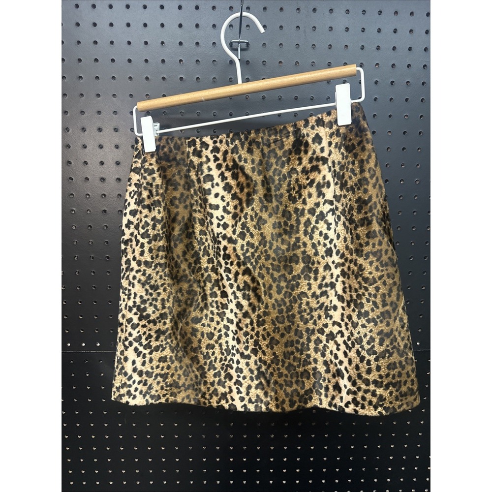 Women's Hugo Buscati Animal Print Size 2 Lined Skirt (133)‎ - Picture 2 of 5